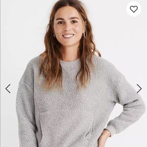 Madewell Polartec® Fleece Crewneck Sweatshirt size XS